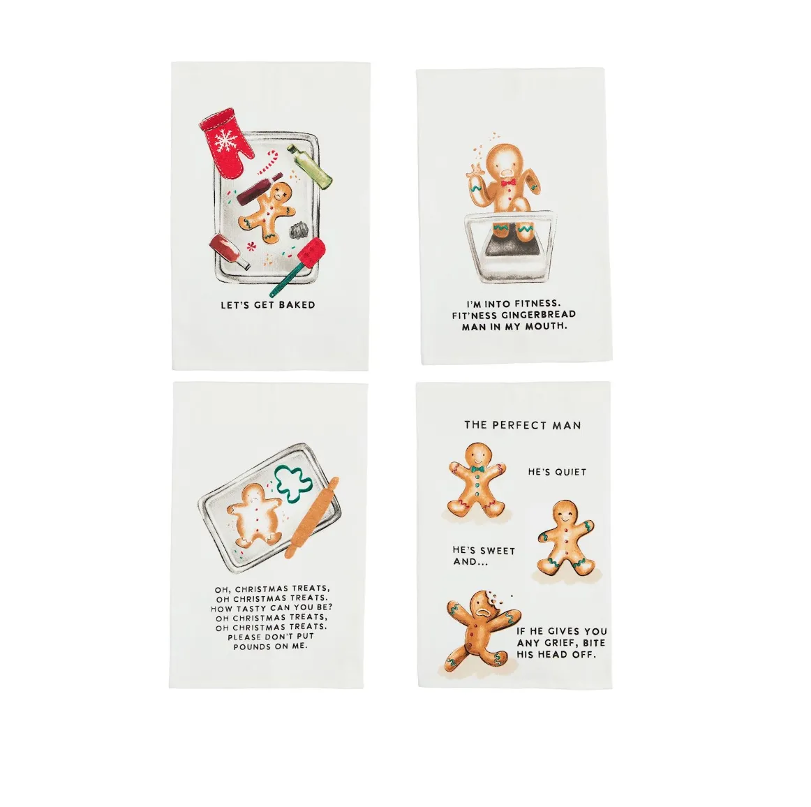 GINGERBREAD MAN TOWELS BY MUD PIE