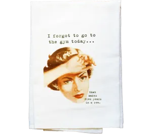Gym Flour Sack Kitchen Tea Towel