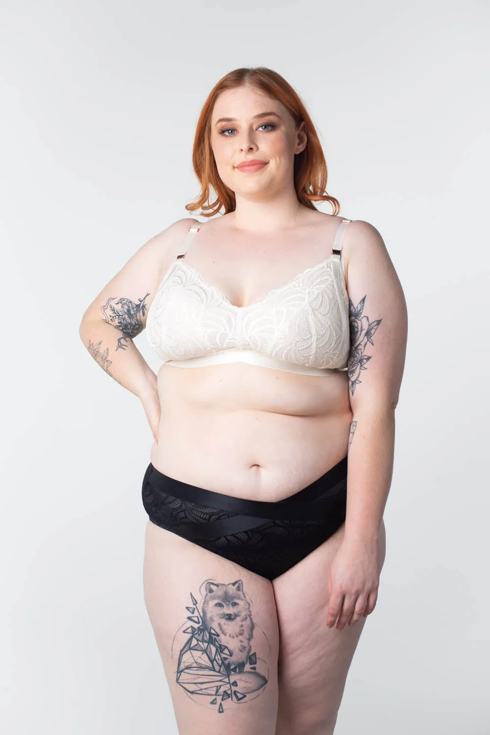 Hotmilk 'Warrior' Soft Cup Wirefree Nursing Bra - Ivory