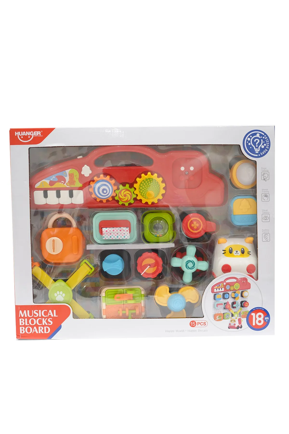 Huanger Baby Musical  Blocks Board (15pcs)