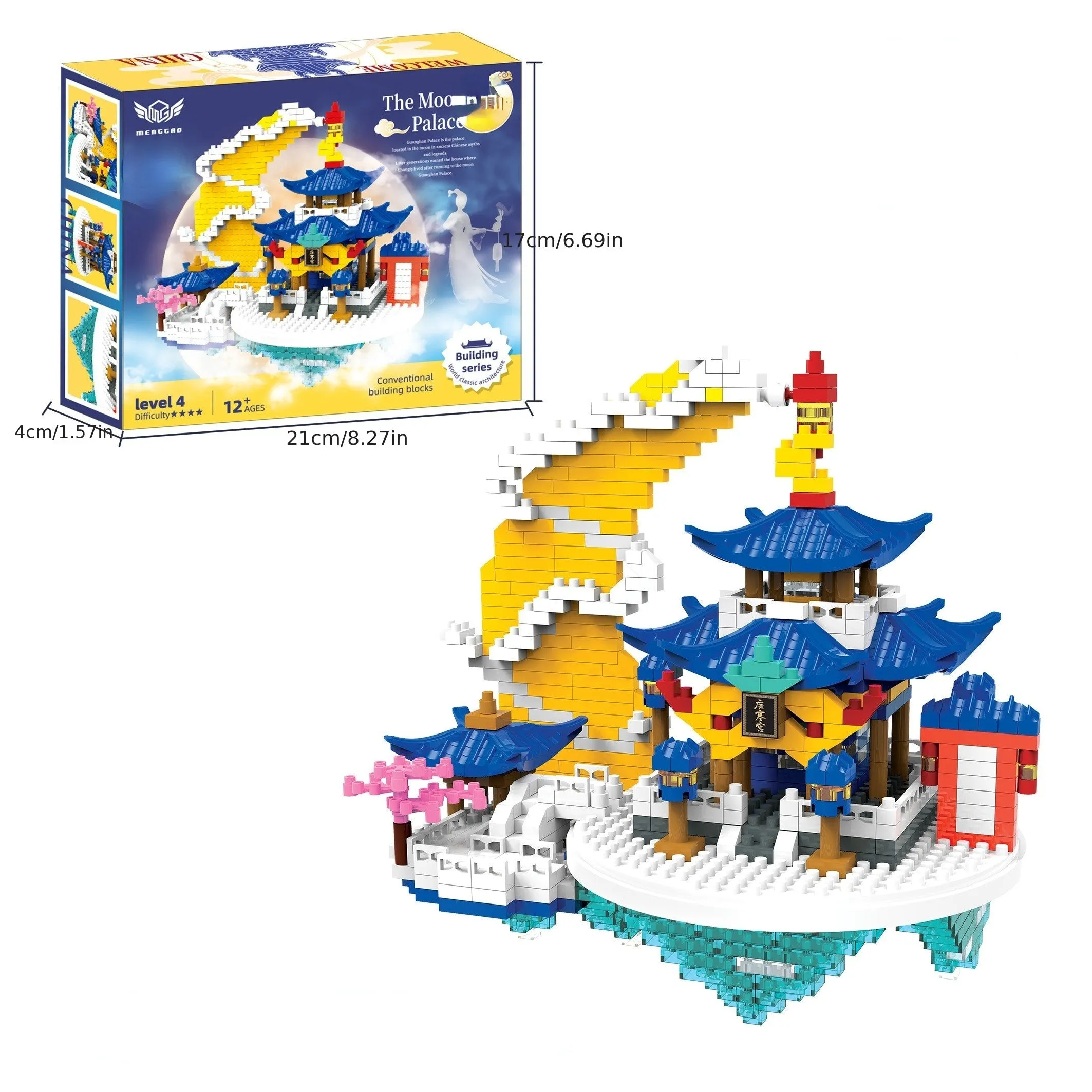 Interactive Educational Building Blocks for Kids Moon Palace Assembly Set