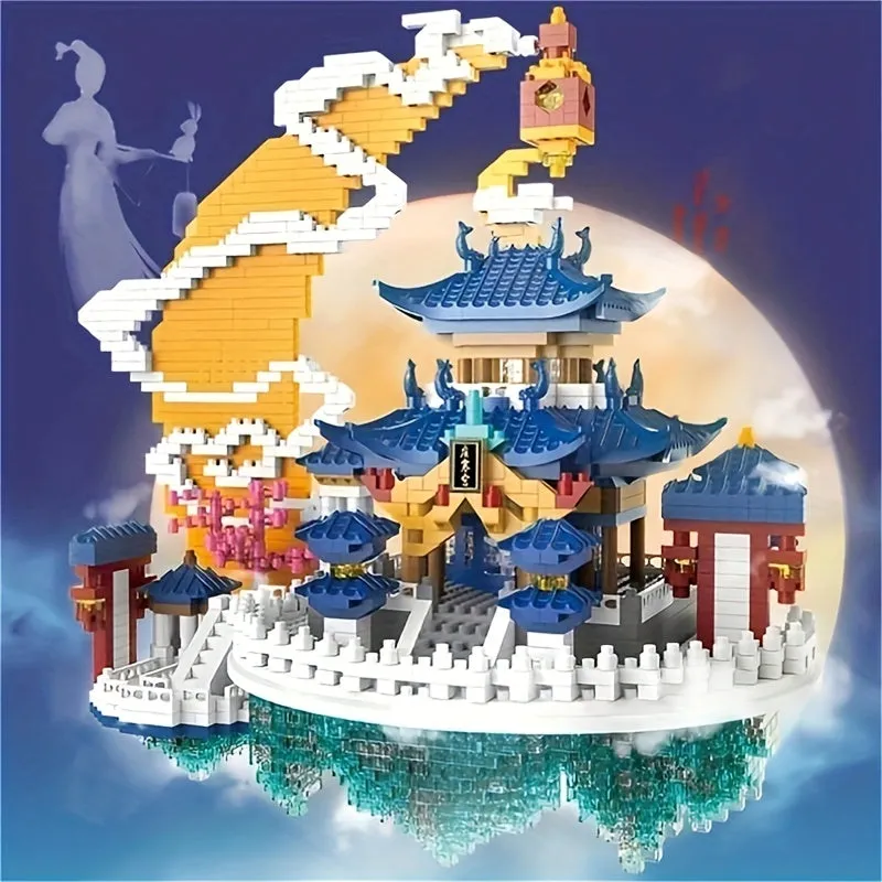 Interactive Educational Building Blocks for Kids Moon Palace Assembly Set