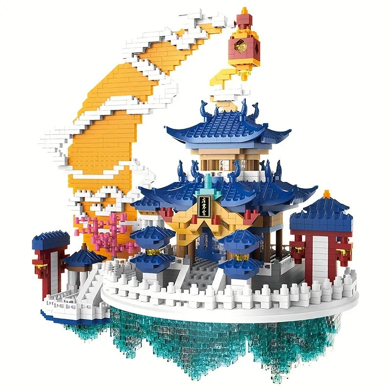 Interactive Educational Building Blocks for Kids Moon Palace Assembly Set