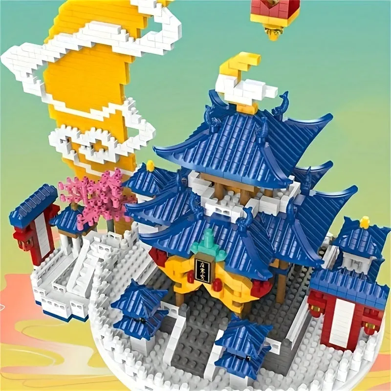 Interactive Educational Building Blocks for Kids Moon Palace Assembly Set