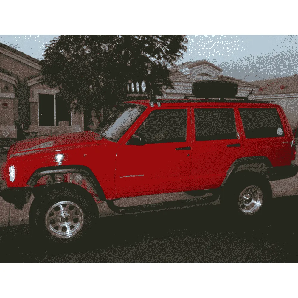 Jeep Cherokee XJ Roof Mounted Tire Carrier