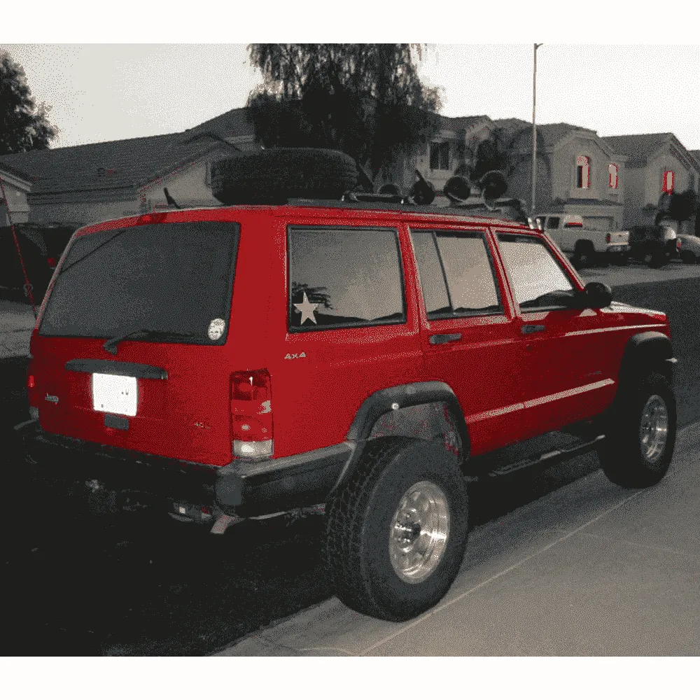 Jeep Cherokee XJ Roof Mounted Tire Carrier