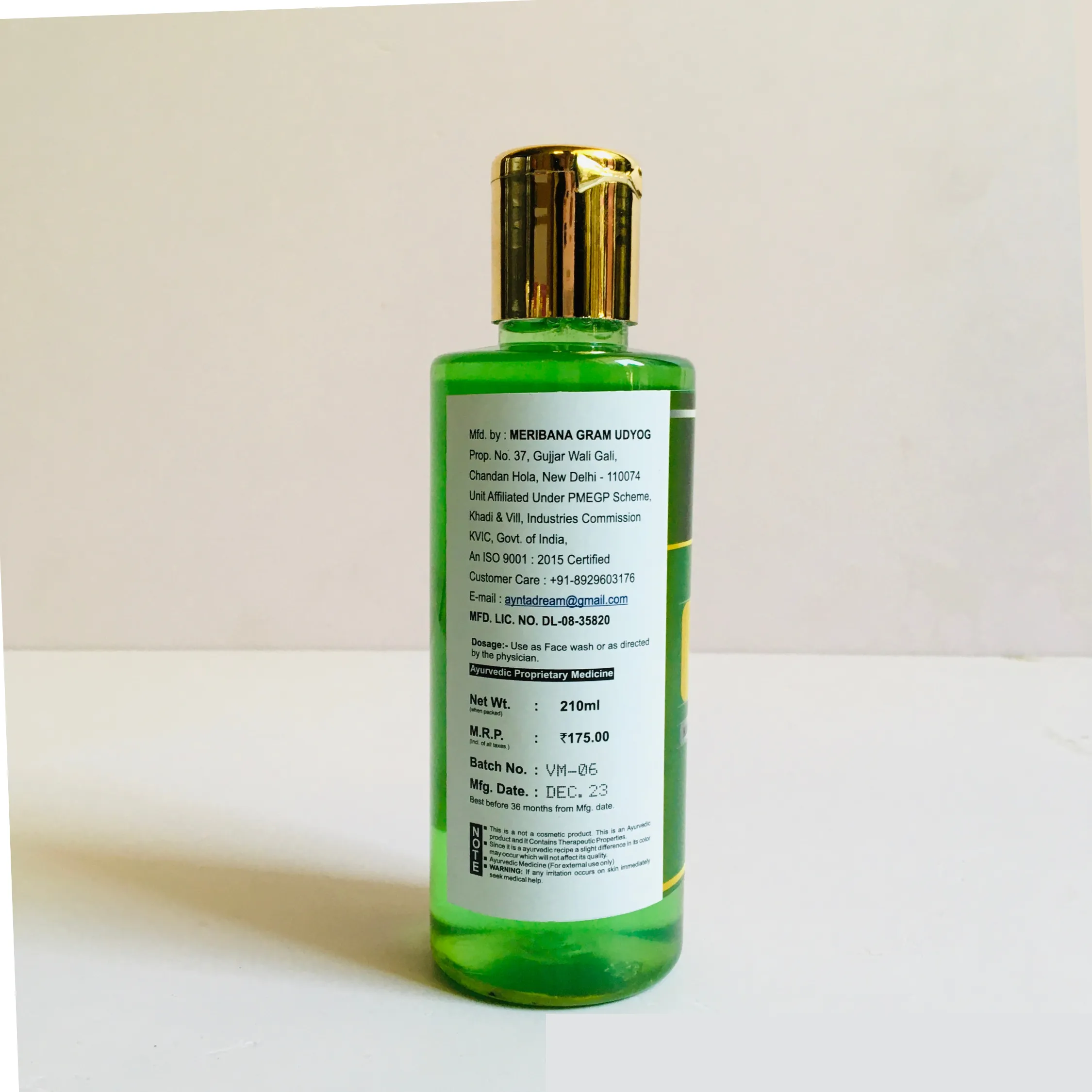 Khadi Meribana Pack Of 2 Green Apple Shampoo   Conditioner 210 ml