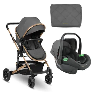 Kikkaboo Stroller 3in1 transf. seat Amaia (Dark Grey) 2024