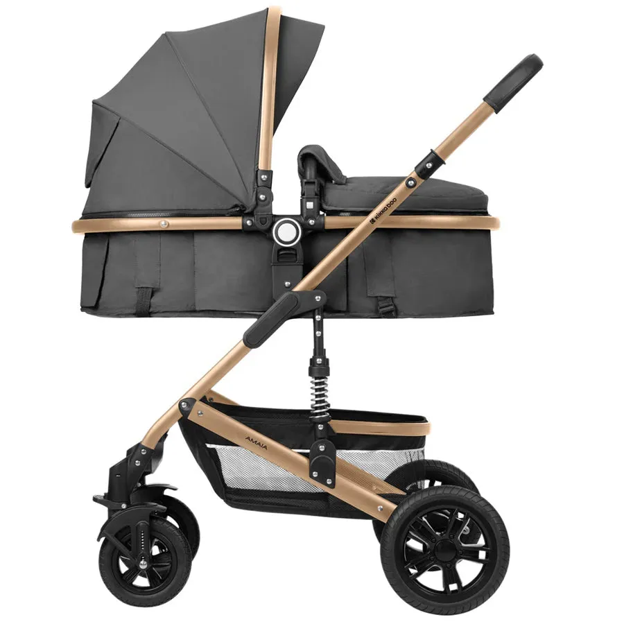 Kikkaboo Stroller 3in1 transf. seat Amaia (Dark Grey) 2024