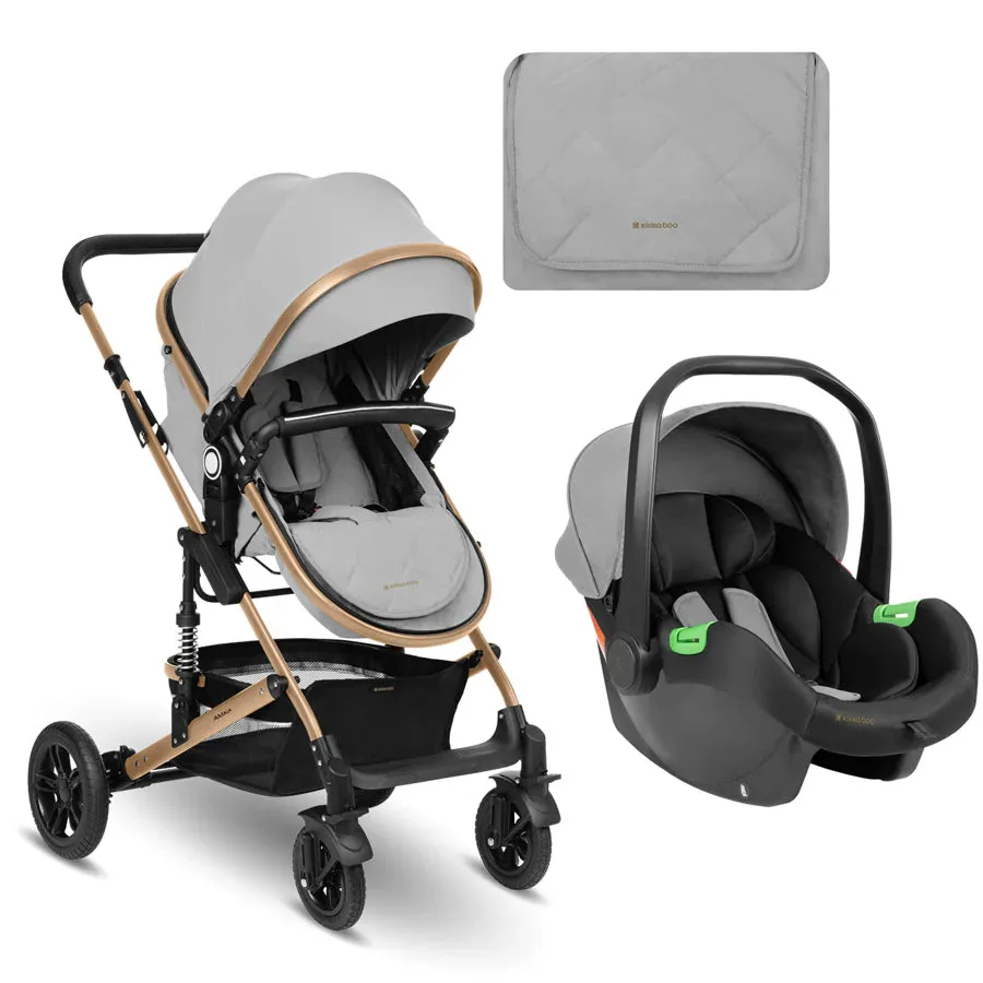 Kikkaboo Stroller 3in1 transf. seat Amaia (Light Grey) 2024
