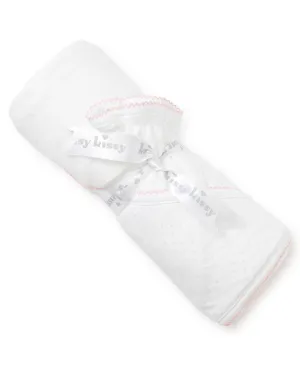 Kissy Kissy - Towel   Mitten Set - White with Pink Dots