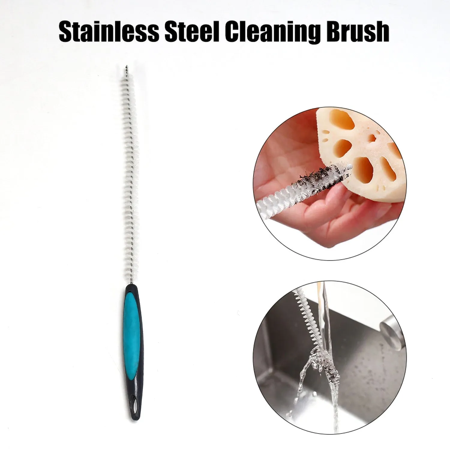 Kitchen Sink Spring Cleaner Metal Wire Brush For Drain Pipe ( 1 pcs )
