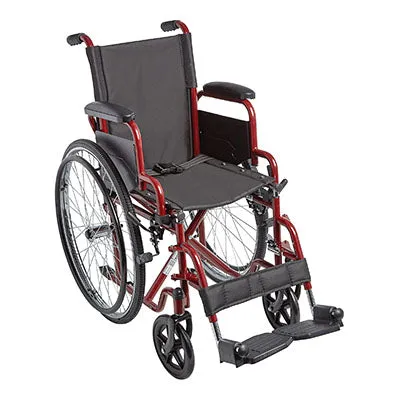 Klip Posterior walker, four wheeled with seat, red, size 1