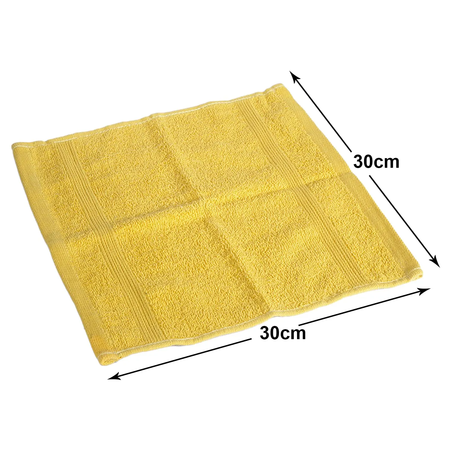 Kuber Industries Bamboo Face Towels |Super Soft, Quick Absorbent & Anti-Bacterial|Gym & Workout Towels|Pack of 2 (Yellow & Pink)