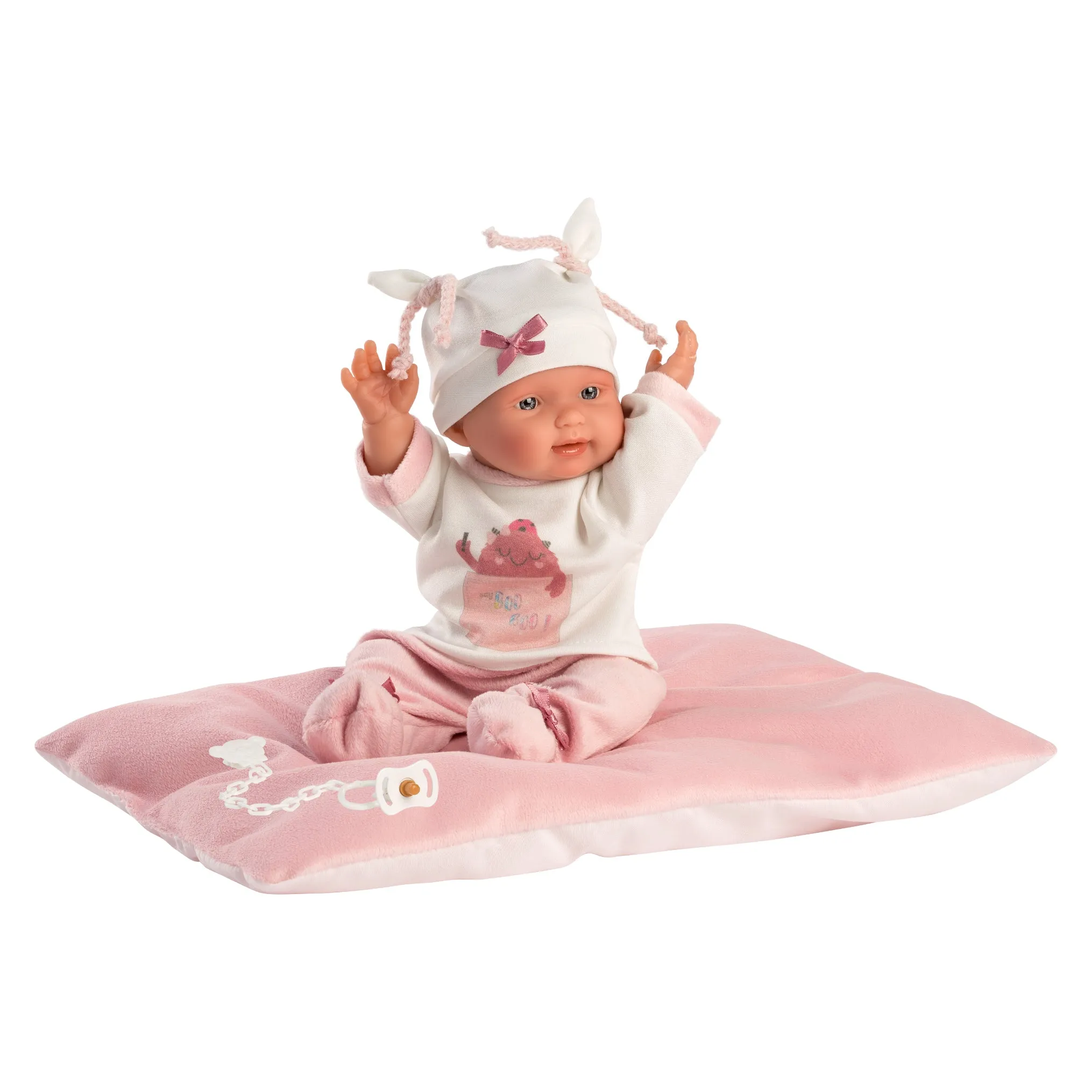Llorens - Baby Girl Doll with Cushion, Clothing & Accessories: Bebita 26cm