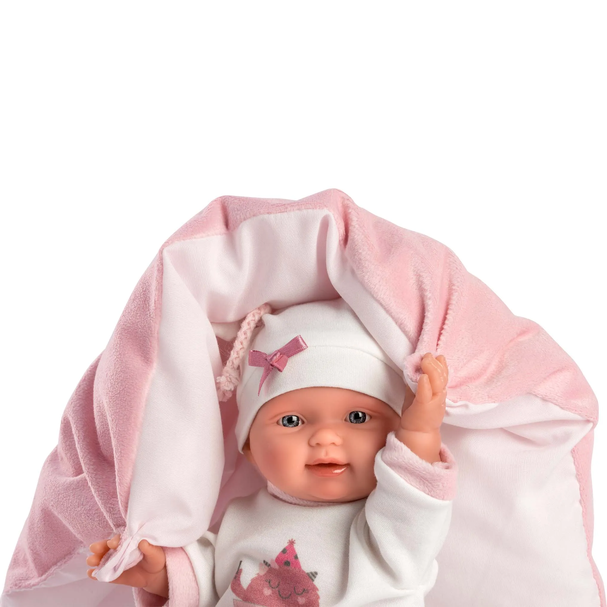 Llorens - Baby Girl Doll with Cushion, Clothing & Accessories: Bebita 26cm