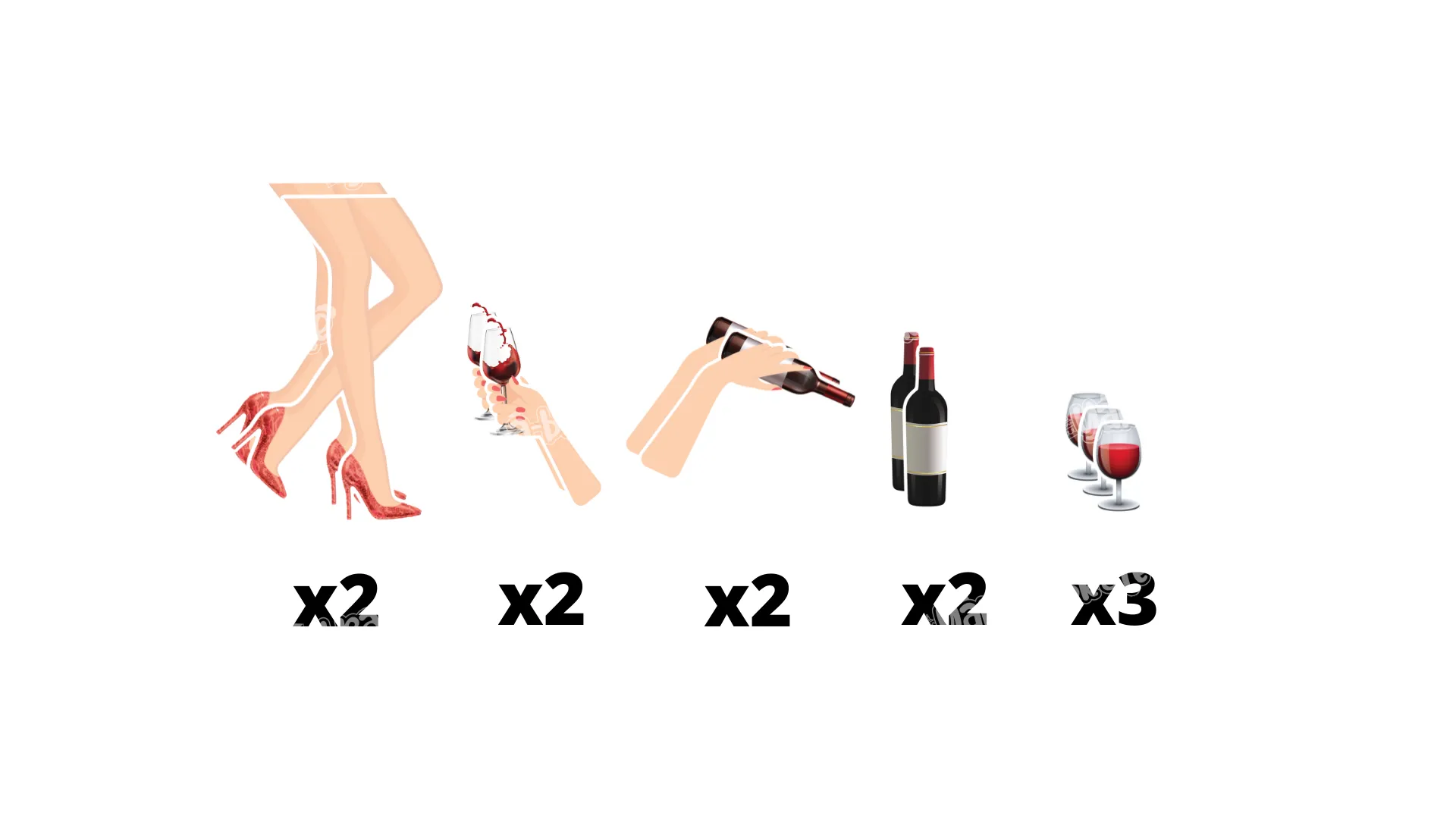 Long Legs (47" tall) and Hands (22" tall) Package (Total 11 pcs) | Yard Sign Outdoor Lawn Decorations