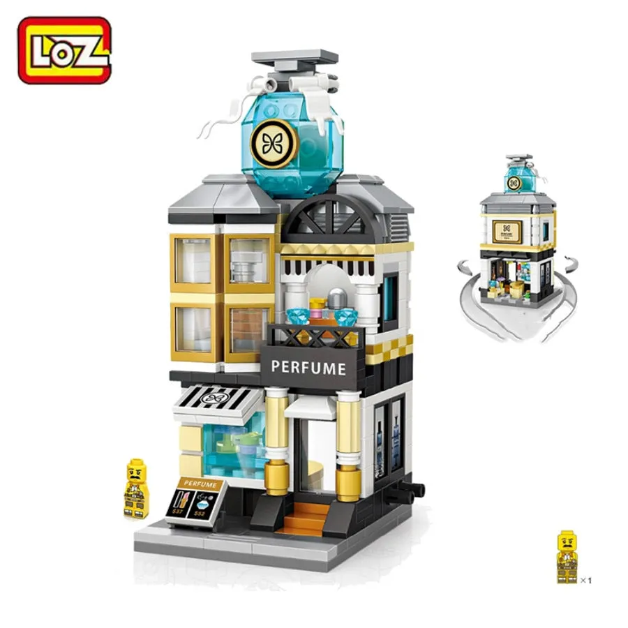 LOZ Building Blocks City View Scene Coffee Shop Retail Store Architectures model  Assembly Toy Christmas Gift for Children