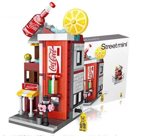 LOZ Building Blocks City View Scene Coffee Shop Retail Store Architectures model  Assembly Toy Christmas Gift for Children