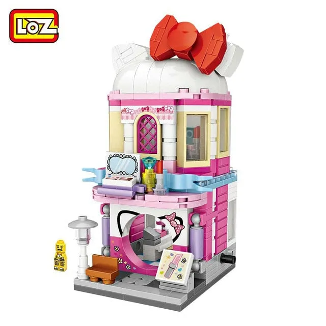 LOZ Building Blocks City View Scene Coffee Shop Retail Store Architectures model  Assembly Toy Christmas Gift for Children