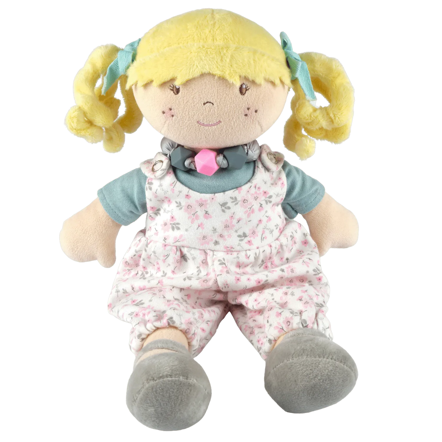 Lucy with Friendship Bracelet in Flower Printed Outfit