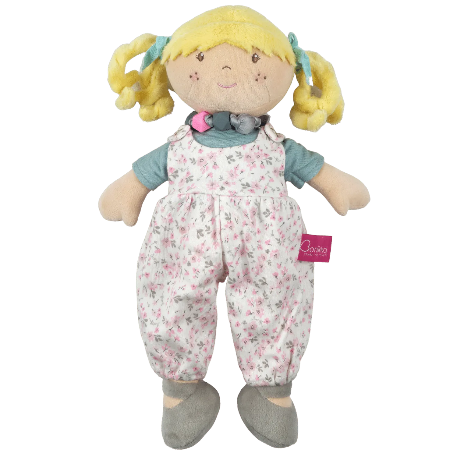 Lucy with Friendship Bracelet in Flower Printed Outfit