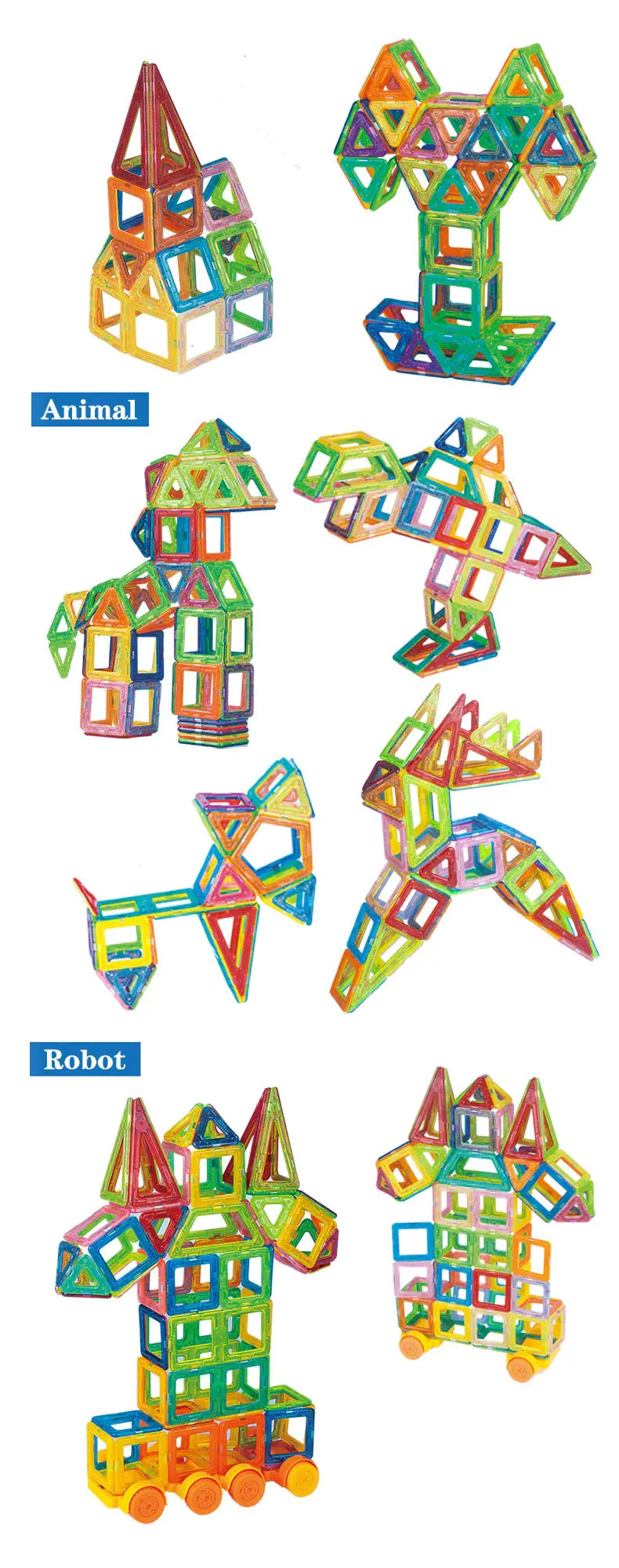 Magnetic Building Blocks Set