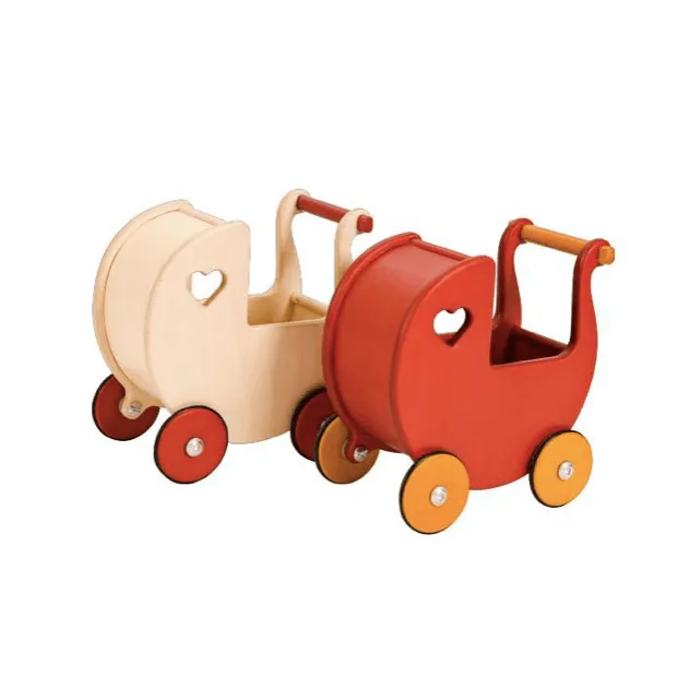 Miniature Dolls Stroller (Pram) - Red