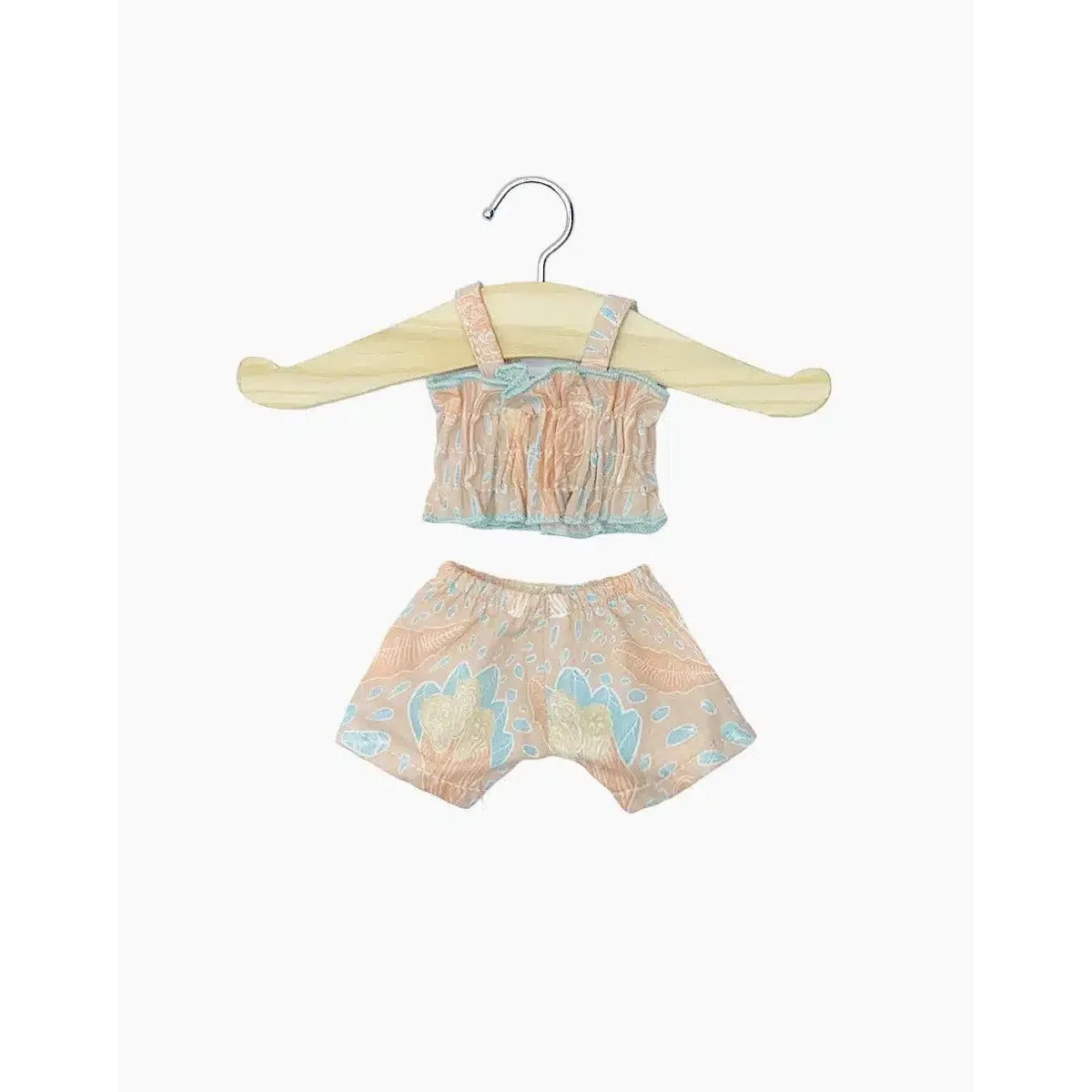 Minikane amigas retro 2-piece swimsuit in Aquarius with pouch