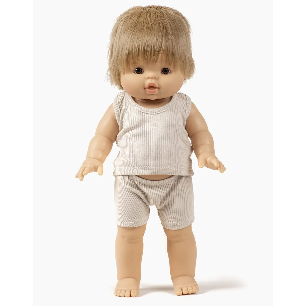 Minikane gordis marcel boys underwear in ribbed linen knit