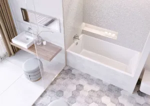 Mirolin Envy 60" x 32" SlimLine Alcove Bathtub