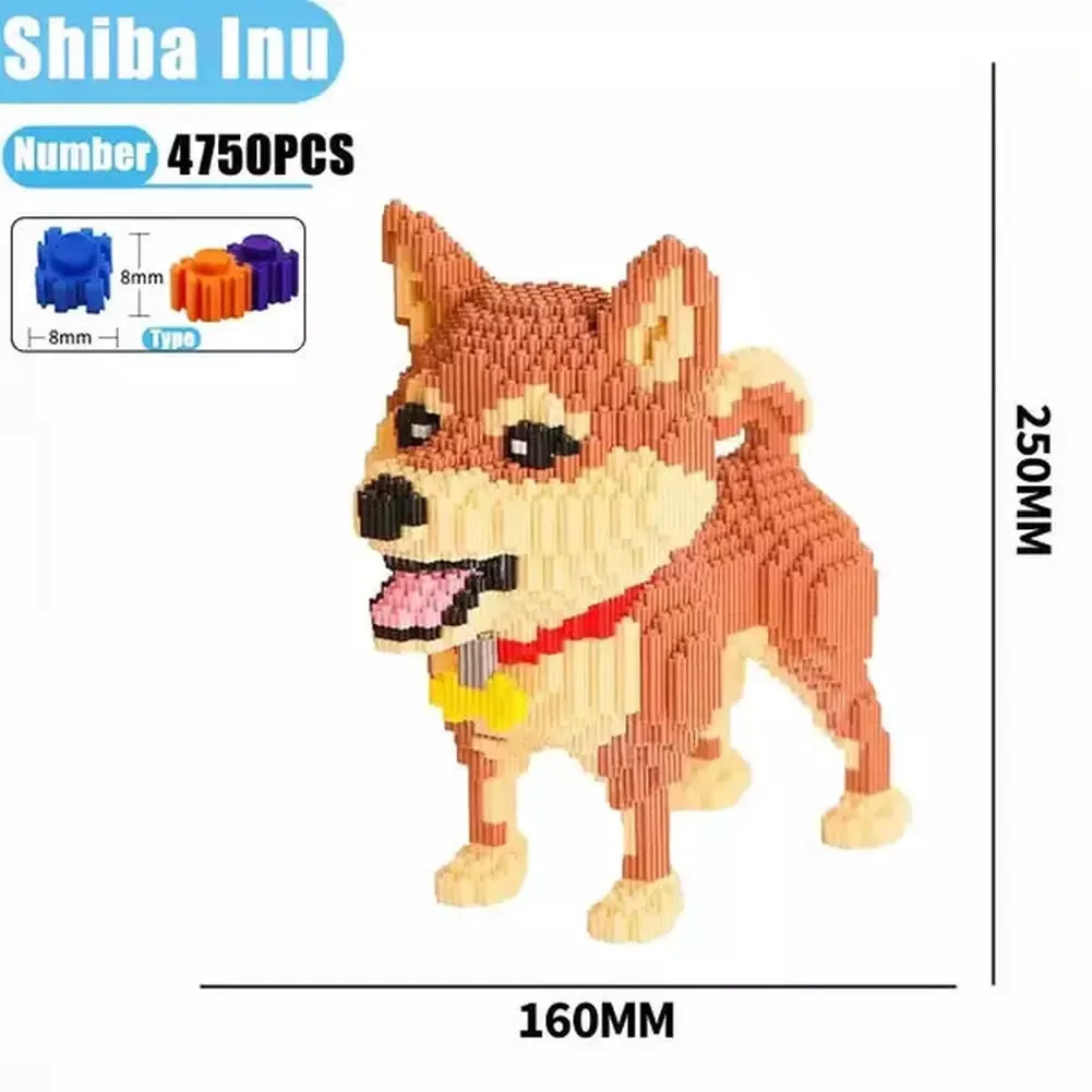 MOC NON  7822pcs Creative DIY Animal Cute Panda Mini Diamond Building Blocks Educational Boy toys  3D Model Bricks