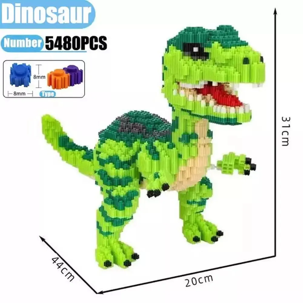 MOC NON  7822pcs Creative DIY Animal Cute Panda Mini Diamond Building Blocks Educational Boy toys  3D Model Bricks