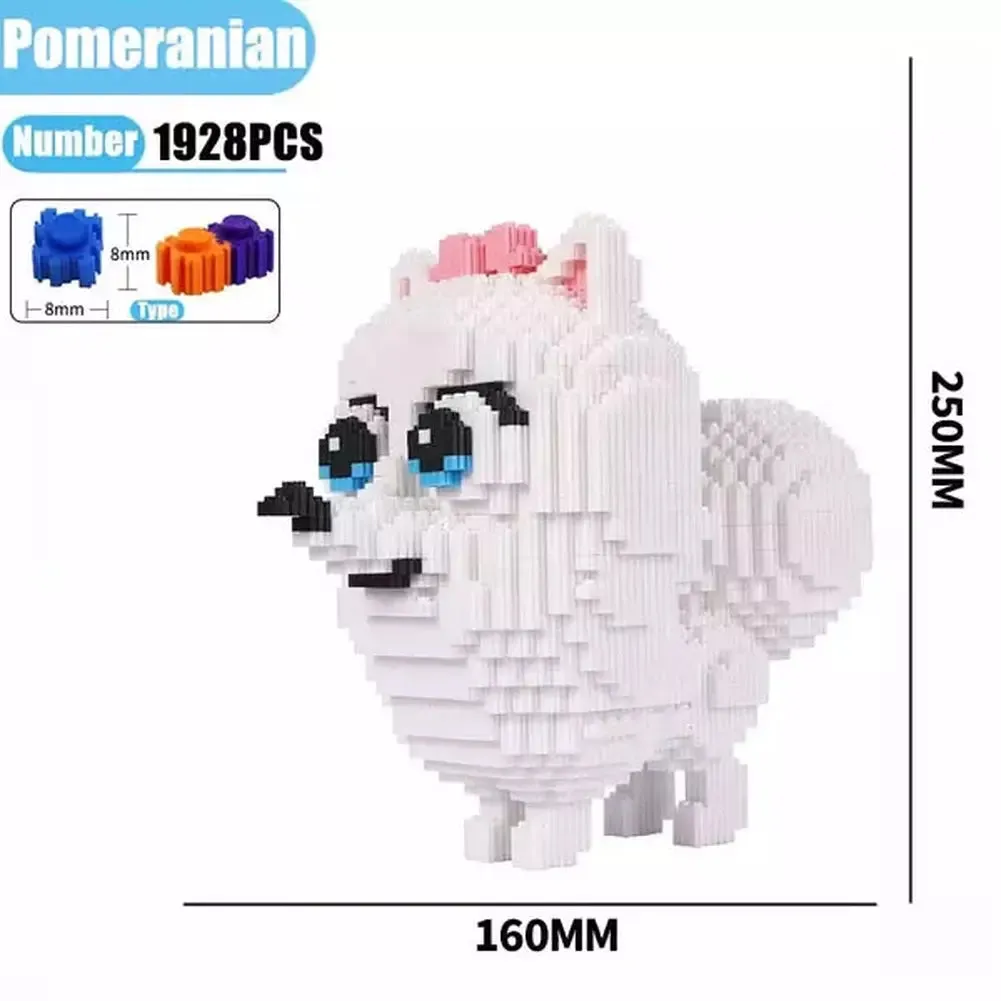 MOC NON  7822pcs Creative DIY Animal Cute Panda Mini Diamond Building Blocks Educational Boy toys  3D Model Bricks