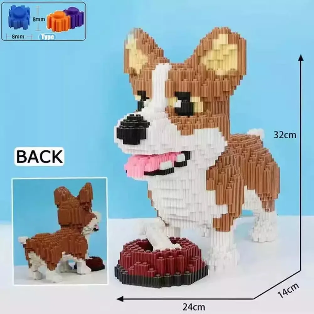 MOC NON  7822pcs Creative DIY Animal Cute Panda Mini Diamond Building Blocks Educational Boy toys  3D Model Bricks