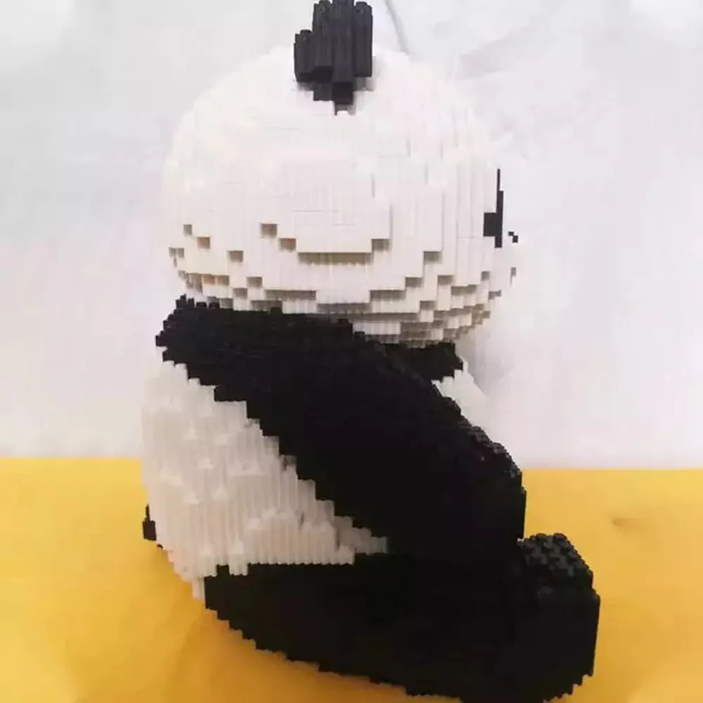 MOC NON  7822pcs Creative DIY Animal Cute Panda Mini Diamond Building Blocks Educational Boy toys  3D Model Bricks