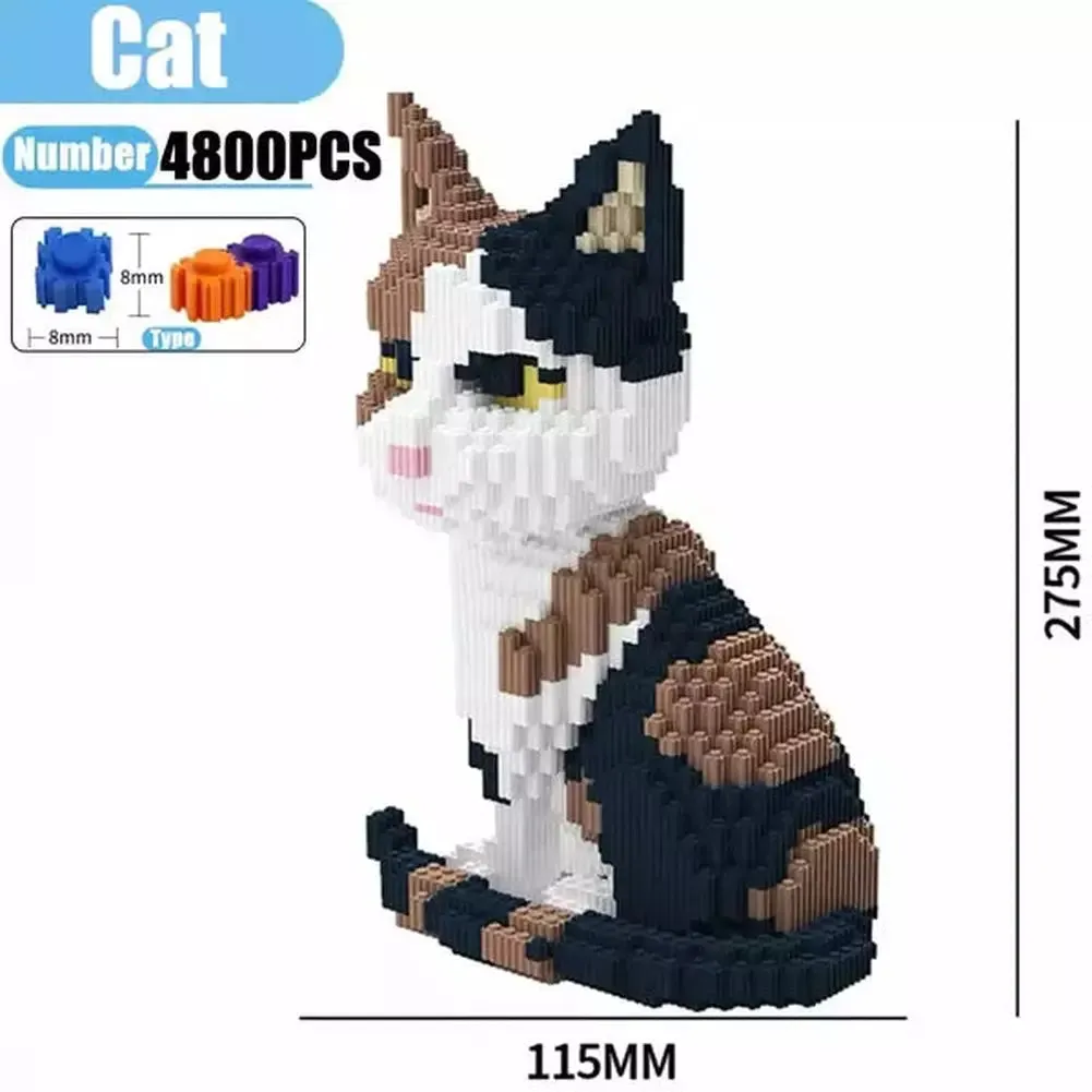 MOC NON  7822pcs Creative DIY Animal Cute Panda Mini Diamond Building Blocks Educational Boy toys  3D Model Bricks