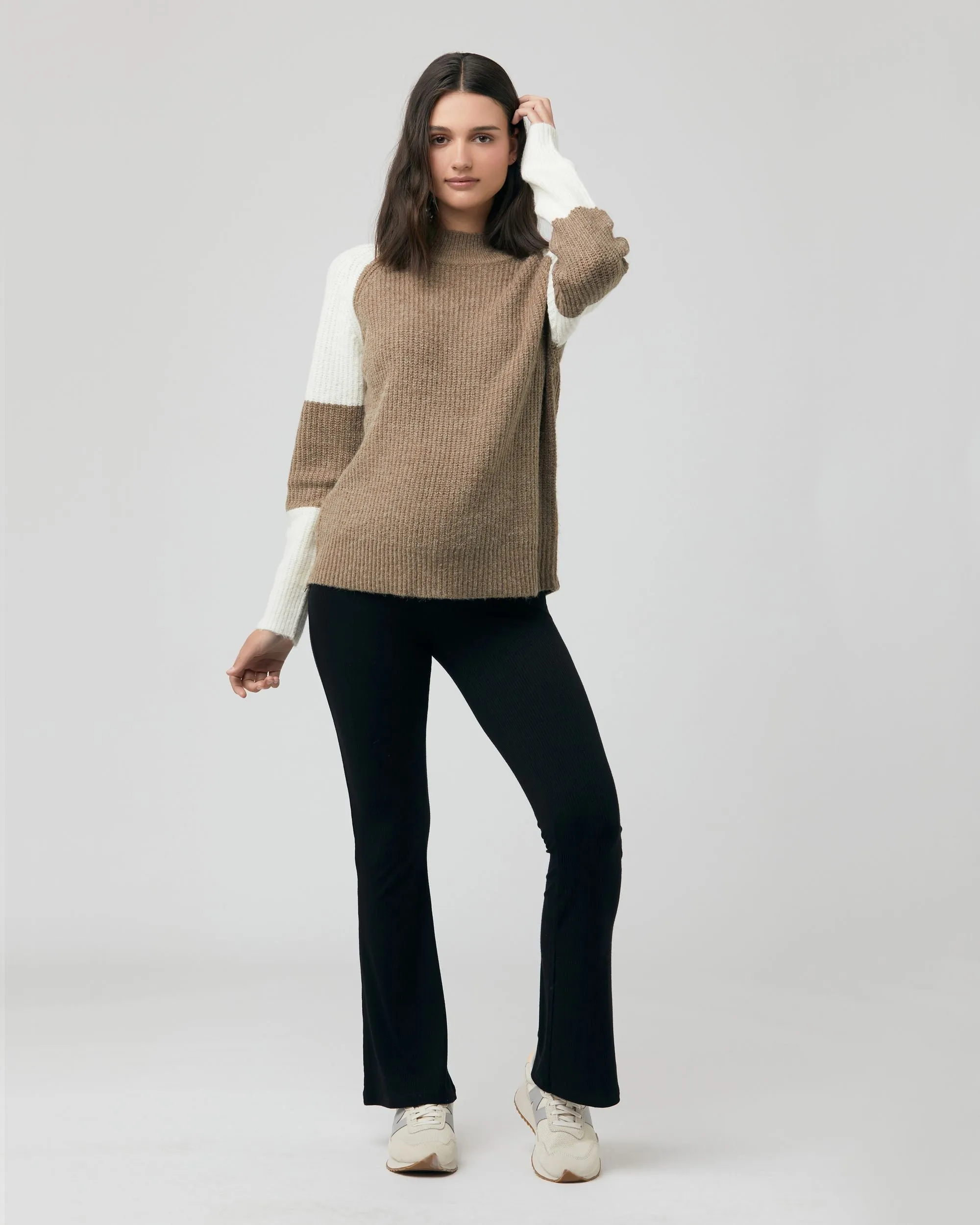 Organic Jersey Flare Pant Black