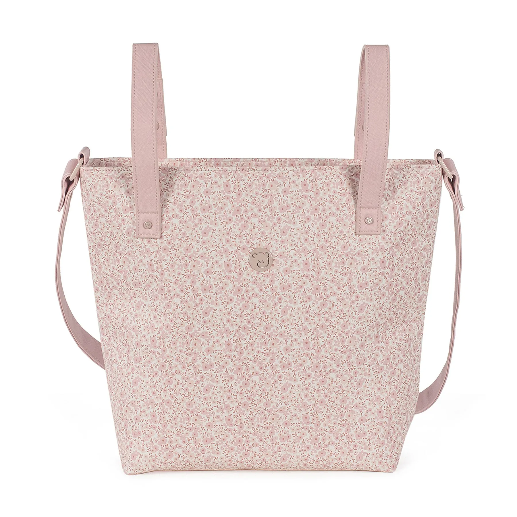 Pasito a Pasito Flower Mellow Pink Stroller Caddy Diaper Changing Bag