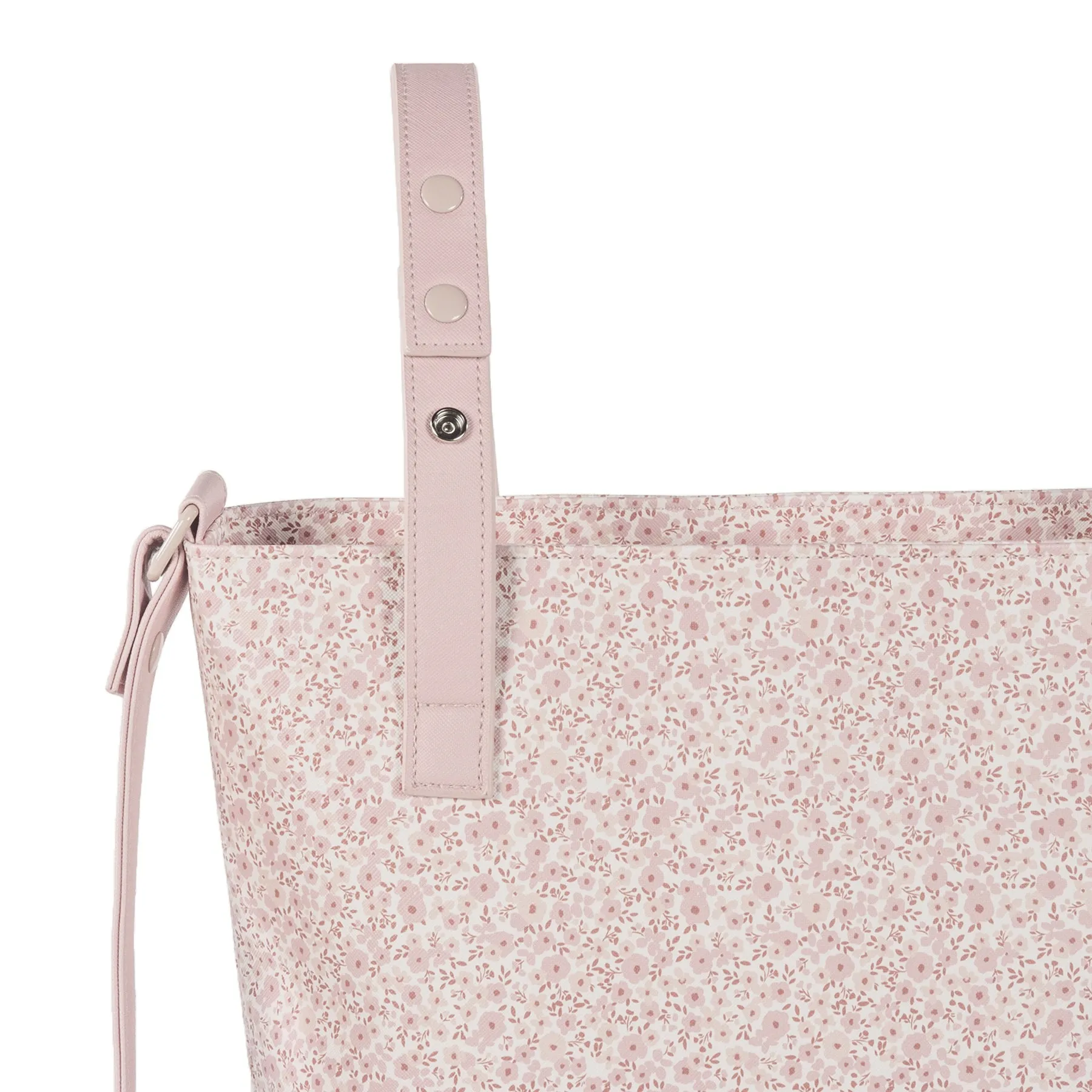 Pasito a Pasito Flower Mellow Pink Stroller Caddy Diaper Changing Bag