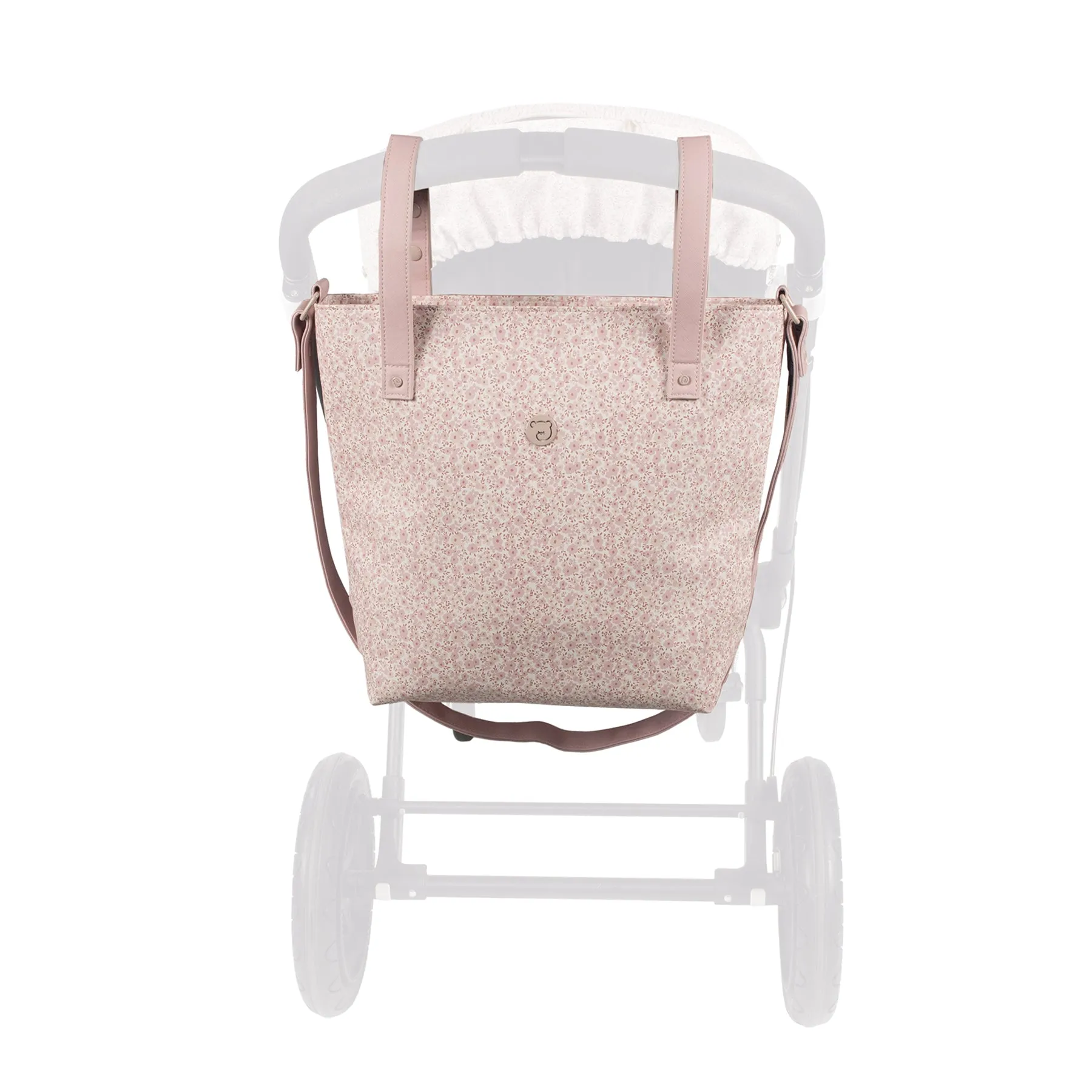 Pasito a Pasito Flower Mellow Pink Stroller Caddy Diaper Changing Bag