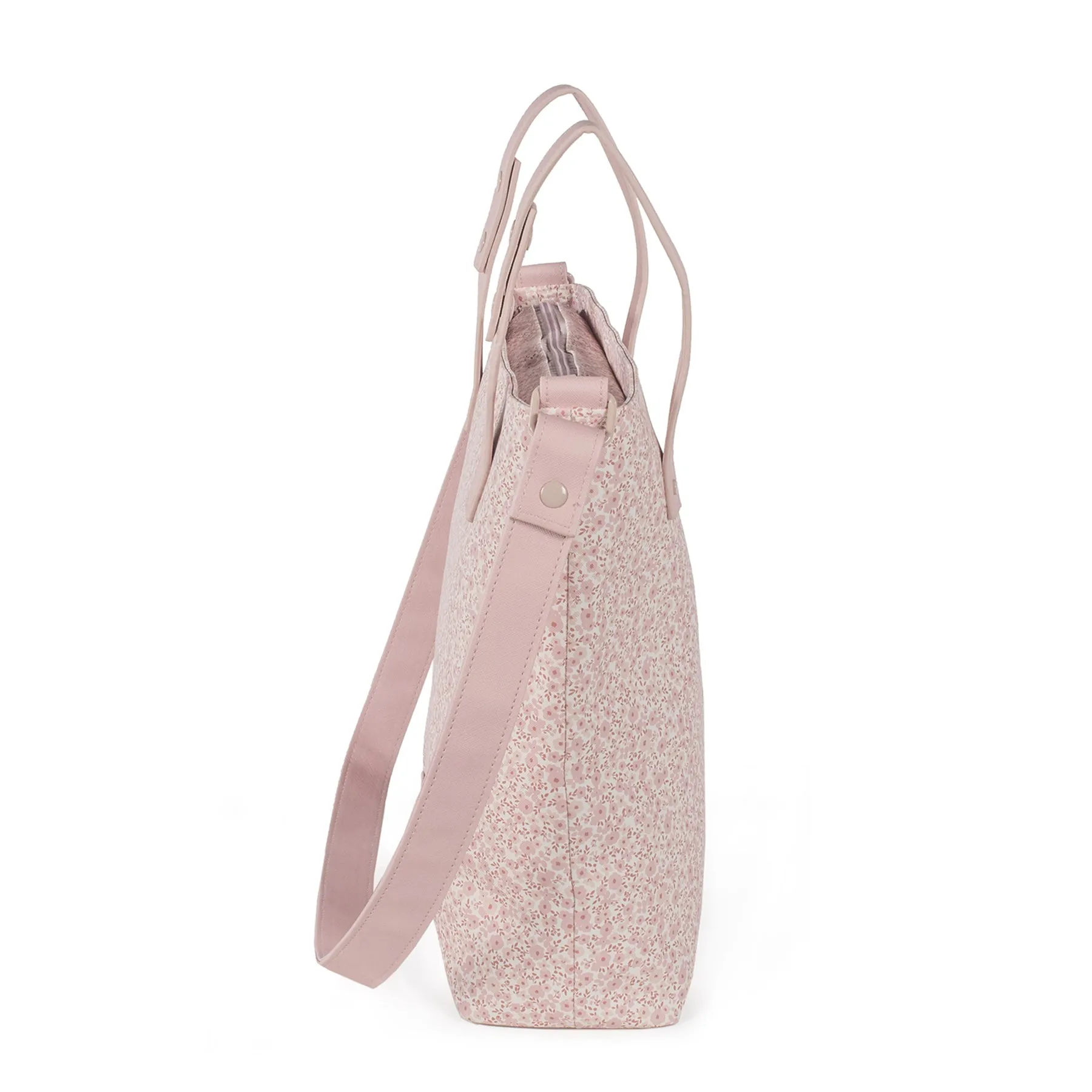 Pasito a Pasito Flower Mellow Pink Stroller Caddy Diaper Changing Bag