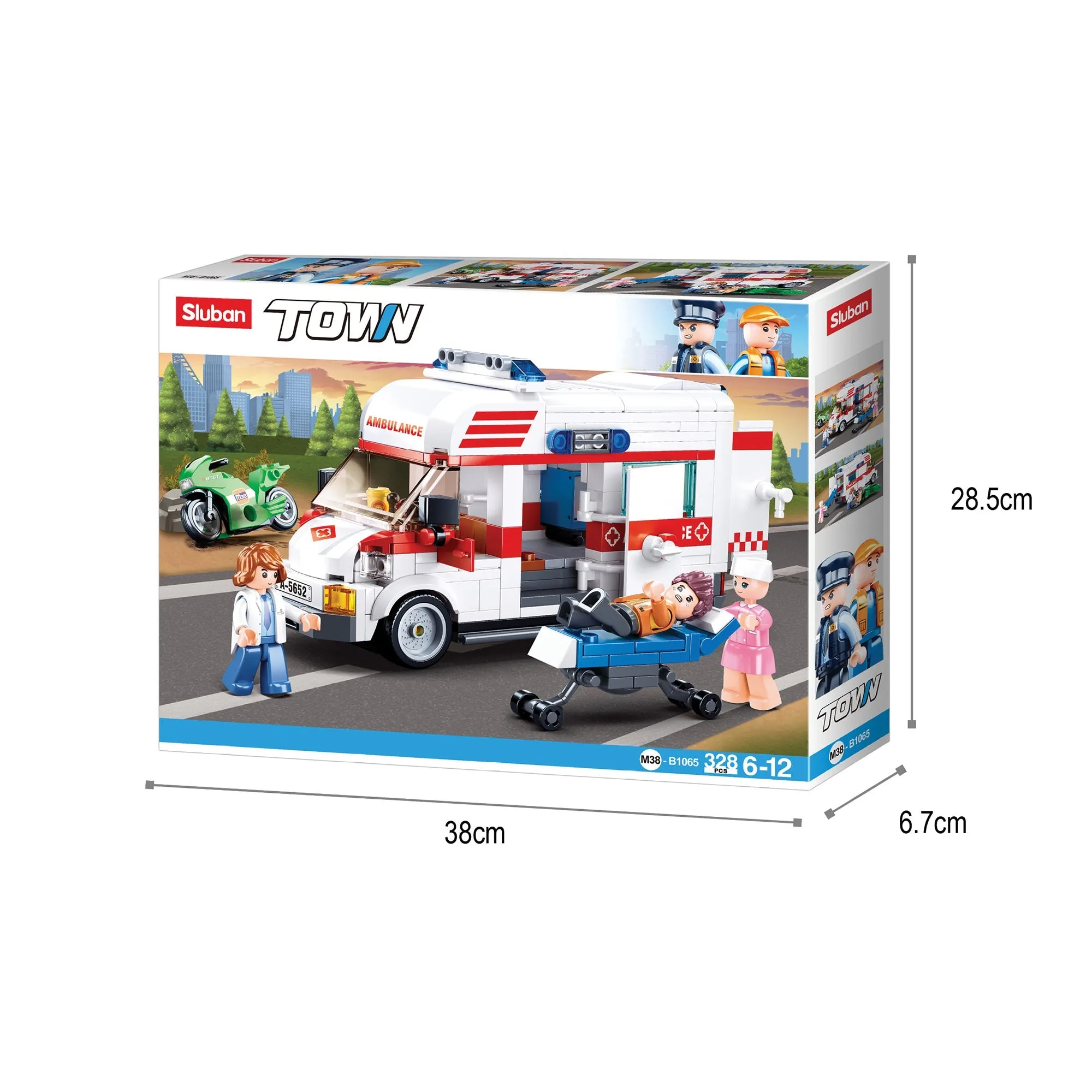 Playzu By Sluban Large Size Ambulance Building Blocks Toys || 6years to 12years