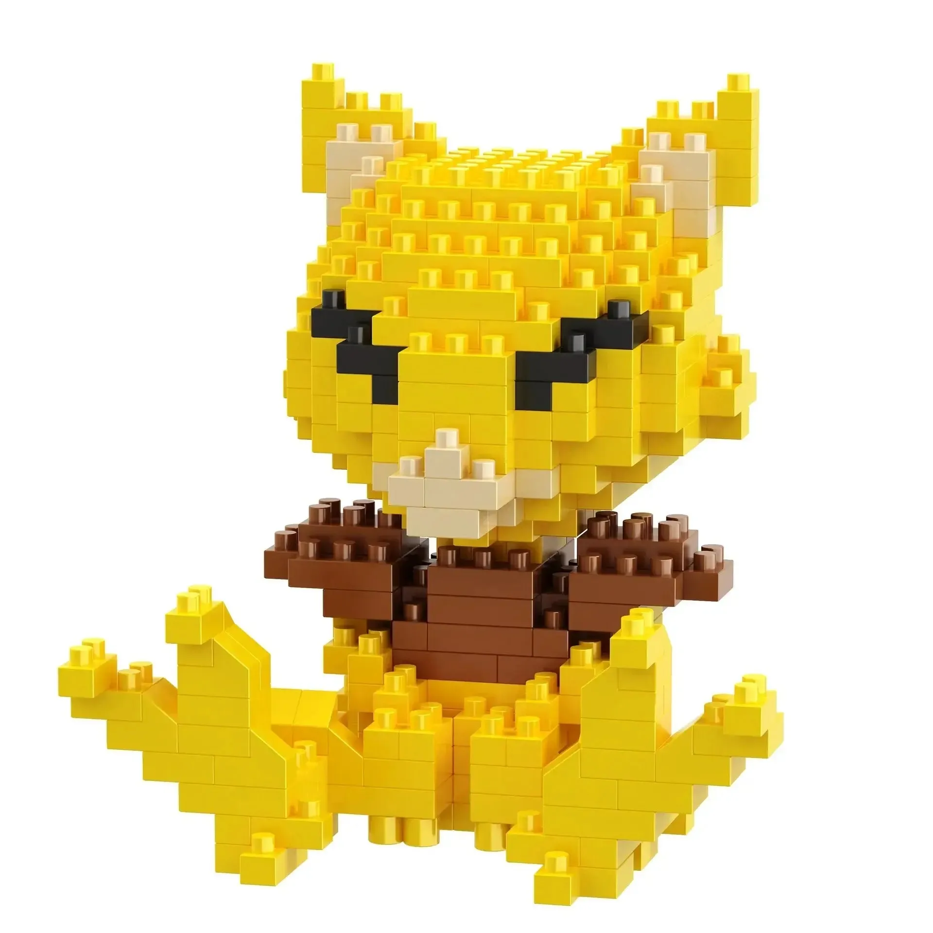 Pokémon Blocks: Small Cartoon Mini Building Blocks featuring Pikachu, Charizard, Eevee, Mewtwo - Anime Assembled Action Model Dolls Toys.