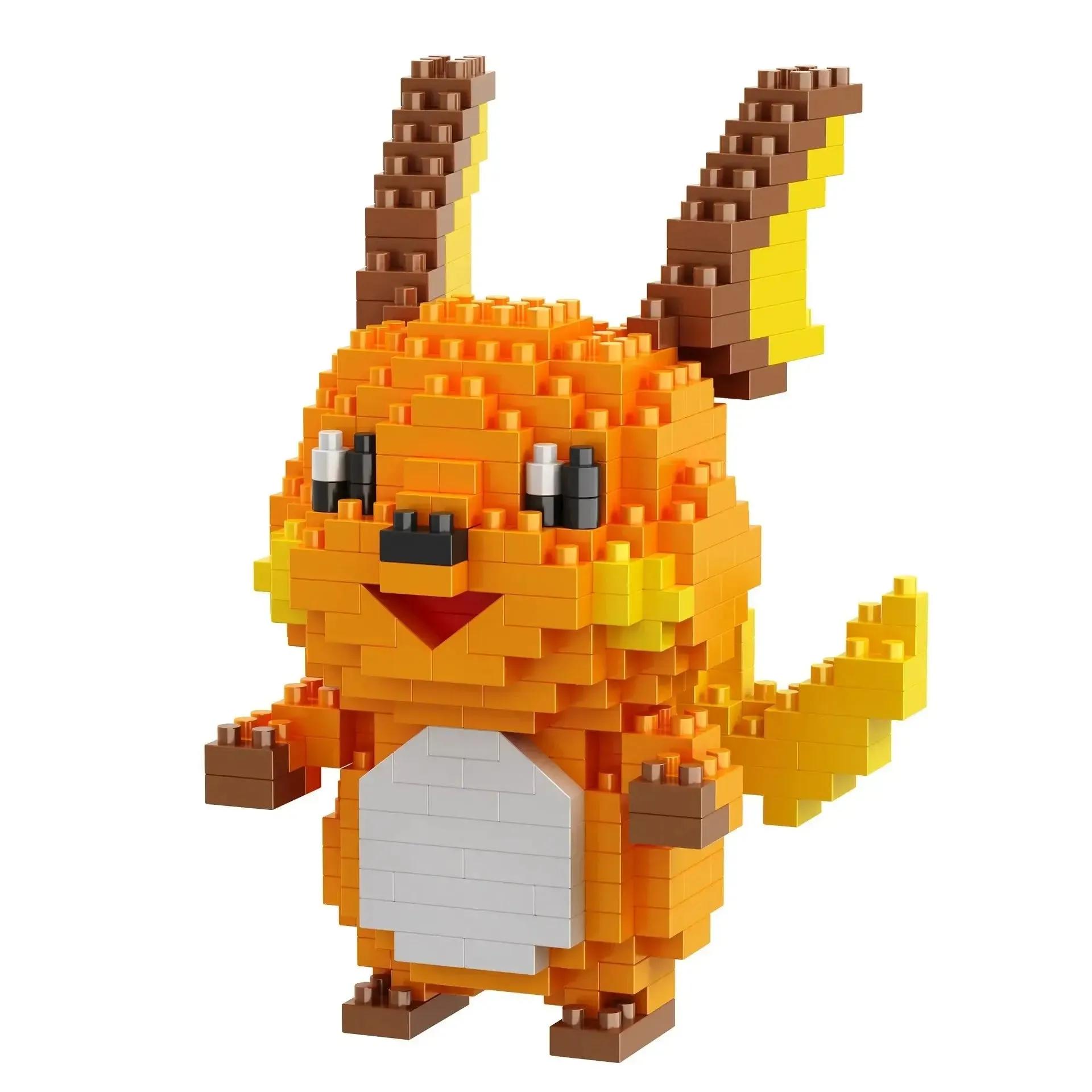 Pokémon Blocks: Small Cartoon Mini Building Blocks featuring Pikachu, Charizard, Eevee, Mewtwo - Anime Assembled Action Model Dolls Toys.