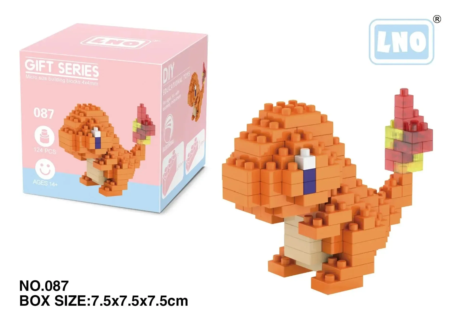 Pokémon Blocks: Small Cartoon Mini Building Blocks featuring Pikachu, Charizard, Eevee, Mewtwo - Anime Assembled Action Model Dolls Toys.