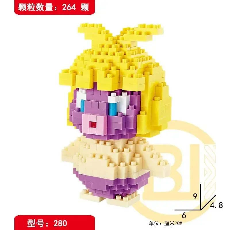 Pokémon Blocks: Small Cartoon Mini Building Blocks featuring Pikachu, Charizard, Eevee, Mewtwo - Anime Assembled Action Model Dolls Toys.