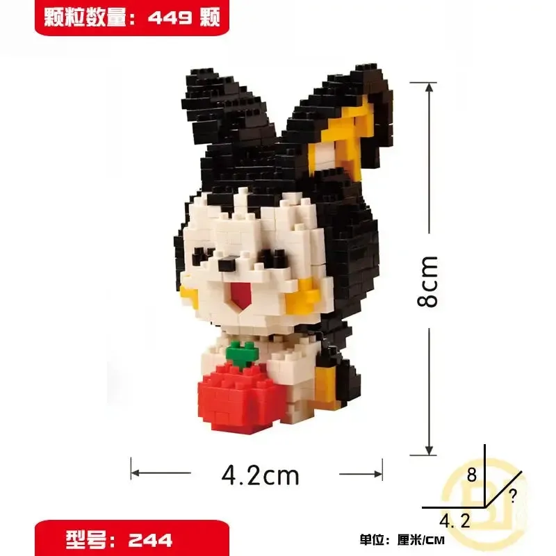 Pokémon Blocks: Small Cartoon Mini Building Blocks featuring Pikachu, Charizard, Eevee, Mewtwo - Anime Assembled Action Model Dolls Toys.