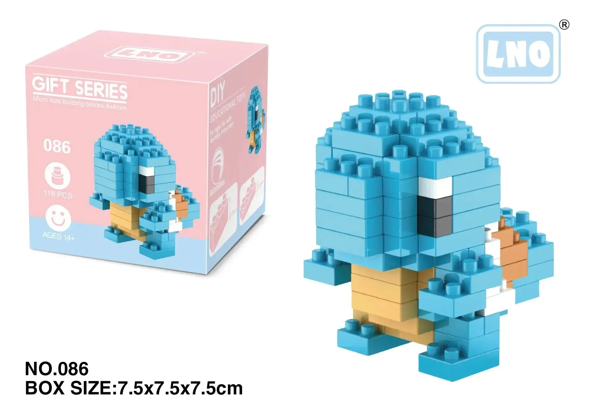 Pokémon Blocks: Small Cartoon Mini Building Blocks featuring Pikachu, Charizard, Eevee, Mewtwo - Anime Assembled Action Model Dolls Toys.