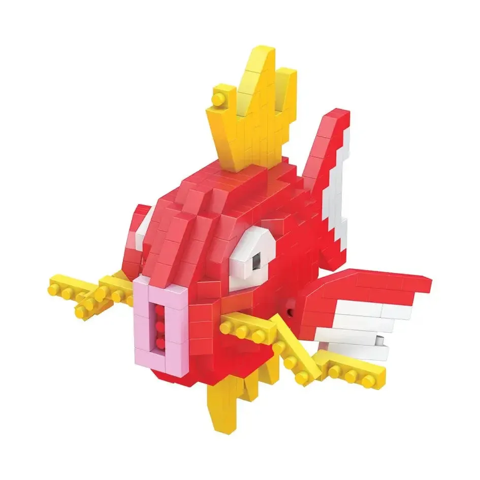 Pokémon Blocks: Small Cartoon Mini Building Blocks featuring Pikachu, Charizard, Eevee, Mewtwo - Anime Assembled Action Model Dolls Toys.